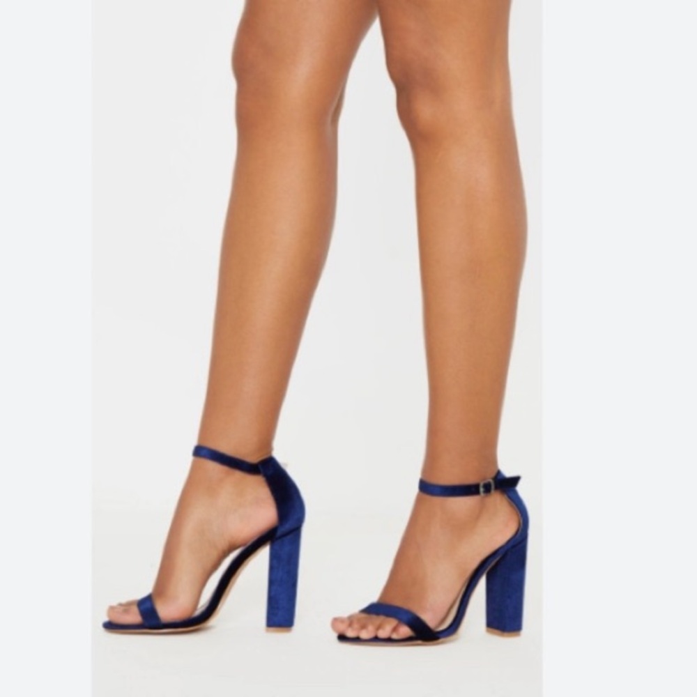 NWOT MERONA Black Suede Heel Sandals